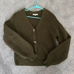 MADEWELL GREEN SHELLEY CARDIGAN